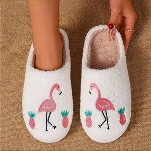 Flamingo Sherpa‎ Indoor / Outdoor Slippers